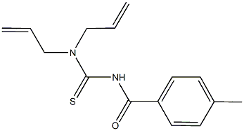 N,N-diallyl-N'-(4-methylbenzoyl)thiourea Struktur