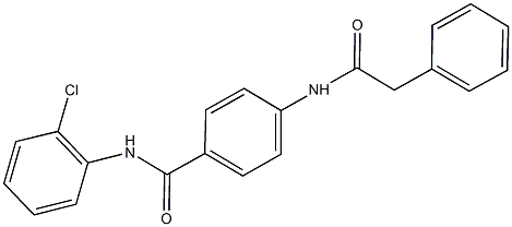 N-(2-chlorophenyl)-4-[(phenylacetyl)amino]benzamide Struktur