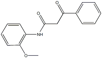 N-(2-methoxyphenyl)-3-oxo-3-phenylpropanamide Struktur