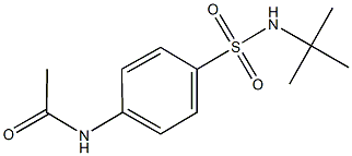 N-{4-[(tert-butylamino)sulfonyl]phenyl}acetamide Struktur