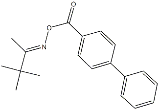 3,3-dimethyl-2-butanone O-([1,1'-biphenyl]-4-ylcarbonyl)oxime Struktur