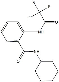 N-cyclohexyl-2-[(trifluoroacetyl)amino]benzamide Struktur