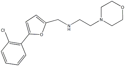 N-{[5-(2-chlorophenyl)-2-furyl]methyl}-N-[2-(4-morpholinyl)ethyl]amine Struktur