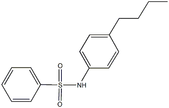 N-(4-butylphenyl)benzenesulfonamide Struktur