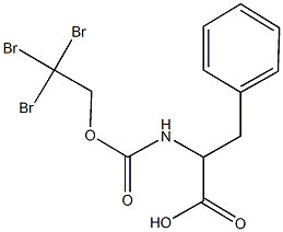 N-[(2,2,2-tribromoethoxy)carbonyl]phenylalanine Struktur