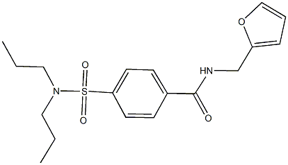 4-[(dipropylamino)sulfonyl]-N-(2-furylmethyl)benzamide Struktur