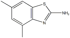 4,6-dimethyl-1,3-benzothiazol-2-ylamine Struktur