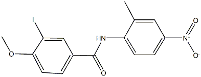 N-{4-nitro-2-methylphenyl}-3-iodo-4-methoxybenzamide Struktur