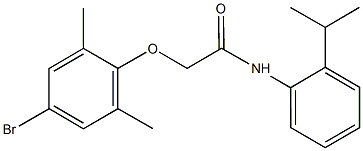 2-(4-bromo-2,6-dimethylphenoxy)-N-(2-isopropylphenyl)acetamide Struktur