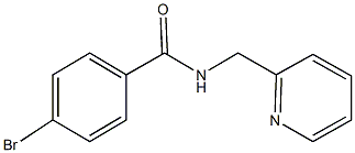 4-bromo-N-(2-pyridinylmethyl)benzamide Struktur