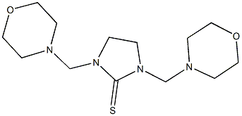 1,3-bis(4-morpholinylmethyl)-2-imidazolidinethione Struktur