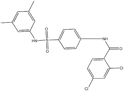 2,4-dichloro-N-{4-[(3,5-dimethylanilino)sulfonyl]phenyl}benzamide Struktur