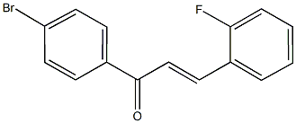 1-(4-bromophenyl)-3-(2-fluorophenyl)-2-propen-1-one Struktur