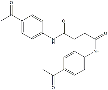 N~1~,N~4~-bis(4-acetylphenyl)succinamide Struktur