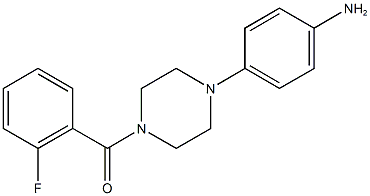 4-[4-(2-fluorobenzoyl)-1-piperazinyl]phenylamine Struktur