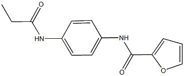 N-[4-(propionylamino)phenyl]-2-furamide Struktur