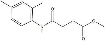 methyl 4-(2,4-dimethylanilino)-4-oxobutanoate Struktur