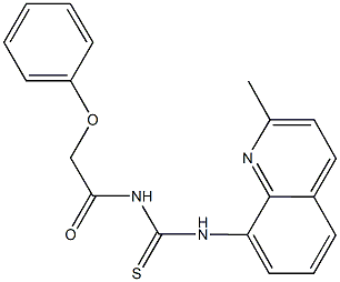 N-(2-methyl-8-quinolinyl)-N'-(phenoxyacetyl)thiourea Struktur