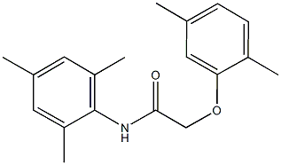 2-(2,5-dimethylphenoxy)-N-mesitylacetamide Struktur