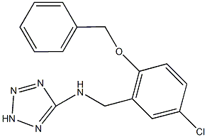 N-[2-(benzyloxy)-5-chlorobenzyl]-N-(2H-tetraazol-5-yl)amine Struktur