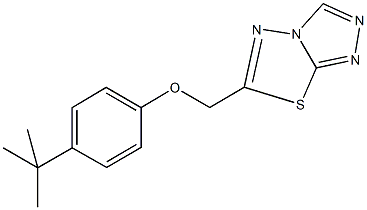 4-tert-butylphenyl [1,2,4]triazolo[3,4-b][1,3,4]thiadiazol-6-ylmethyl ether Struktur