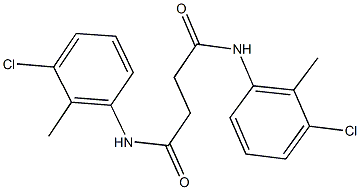 N~1~,N~4~-bis(3-chloro-2-methylphenyl)succinamide Struktur