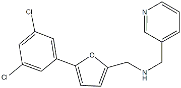 N-{[5-(3,5-dichlorophenyl)-2-furyl]methyl}-N-(3-pyridinylmethyl)amine Struktur