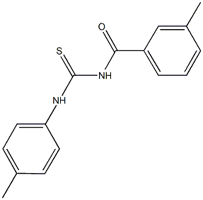 N-(3-methylbenzoyl)-N'-(4-methylphenyl)thiourea Struktur