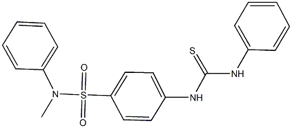 4-[(anilinocarbothioyl)amino]-N-methyl-N-phenylbenzenesulfonamide Struktur