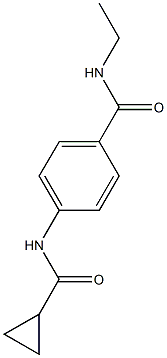 4-[(cyclopropylcarbonyl)amino]-N-ethylbenzamide Struktur