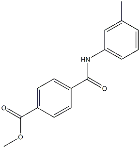 methyl 4-(3-toluidinocarbonyl)benzoate Struktur