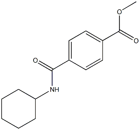 methyl 4-[(cyclohexylamino)carbonyl]benzoate Struktur