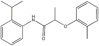 N-(2-isopropylphenyl)-2-(2-methylphenoxy)propanamide Struktur