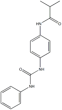 N-{4-[(anilinocarbonyl)amino]phenyl}-2-methylpropanamide Struktur