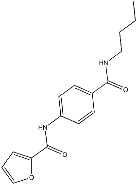 N-{4-[(butylamino)carbonyl]phenyl}-2-furamide Struktur