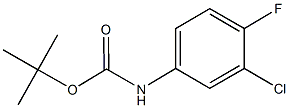 tert-butyl 3-chloro-4-fluorophenylcarbamate Struktur