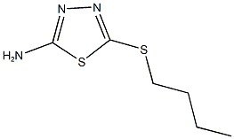 5-(butylsulfanyl)-1,3,4-thiadiazol-2-amine Struktur