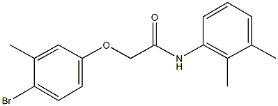 2-[(4-bromo-3-methylphenyl)oxy]-N-(2,3-dimethylphenyl)acetamide Struktur