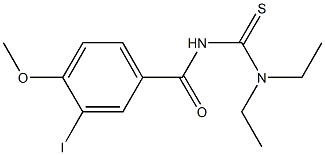 N,N-diethyl-N'-(3-iodo-4-methoxybenzoyl)thiourea Struktur