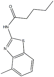 N-(4-methyl-1,3-benzothiazol-2-yl)pentanamide Struktur