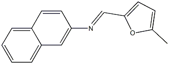 N-[(5-methyl-2-furyl)methylene]-N-(2-naphthyl)amine Struktur