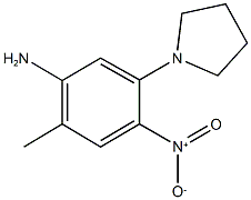 1-{5-amino-2-nitro-4-methylphenyl}pyrrolidine Struktur