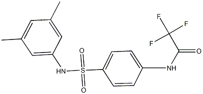 N-{4-[(3,5-dimethylanilino)sulfonyl]phenyl}-2,2,2-trifluoroacetamide Struktur