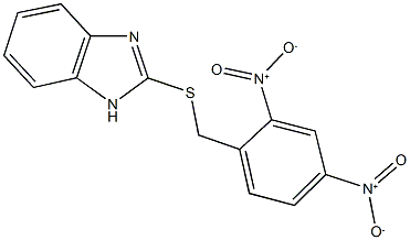 2-({2,4-bisnitrobenzyl}sulfanyl)-1H-benzimidazole Struktur