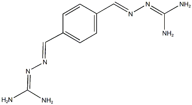 N''-{4-[2-(diaminomethylene)carbohydrazonoyl]benzylidene}carbonohydrazonic diamide Struktur