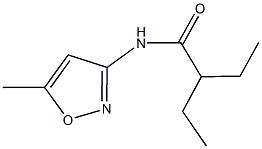 2-ethyl-N-(5-methyl-3-isoxazolyl)butanamide Struktur