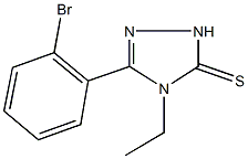 5-(2-bromophenyl)-4-ethyl-2,4-dihydro-3H-1,2,4-triazole-3-thione Struktur