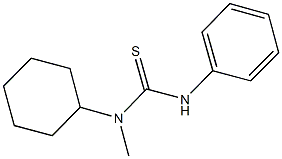 N-cyclohexyl-N-methyl-N'-phenylthiourea Struktur