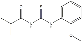 N-isobutyryl-N'-(2-methoxyphenyl)thiourea Struktur