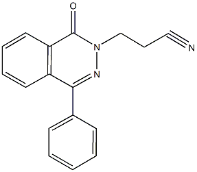 3-(1-oxo-4-phenyl-2(1H)-phthalazinyl)propanenitrile Struktur